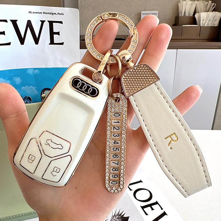 皮带套装适用奥迪汽车钥匙包套q5a6a6lA5A7A4LS5A8LA3S6钥匙扣包