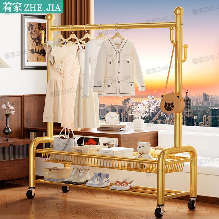 特粗32管挂衣架挂衣服落地式卧室家用室内阳台晾衣架简易衣帽架子