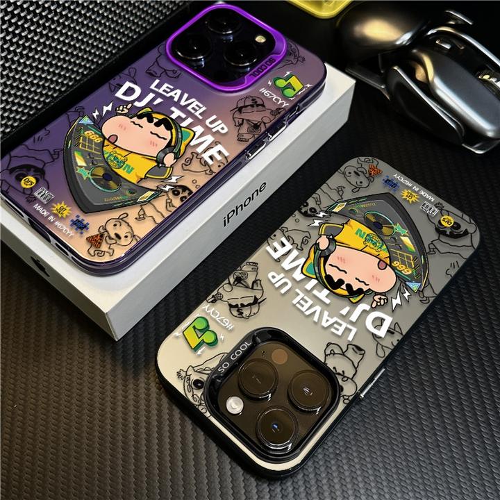 适用苹果17promax手机壳iPhone16硅胶15plus保护套14电音小新13新