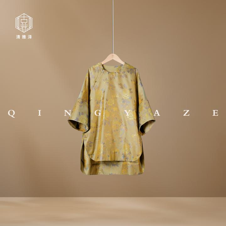 宋锦罗·金桂添香！真丝龟背新中式上衣！GZ6055