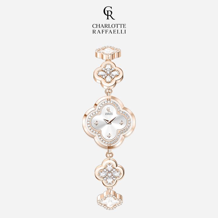 Charlotte Raffaelli夏洛特 四叶草手表轻奢小众满钻气质腕表