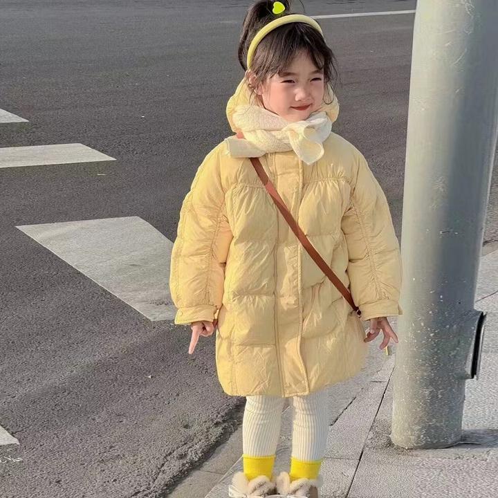 【沫沫家】新款加厚儿童防寒服中长款冬季保暖外套男女童厂商批发直