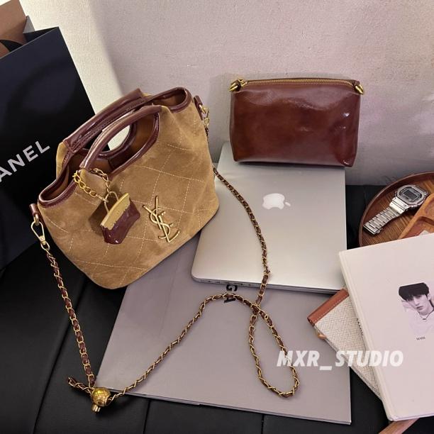 【琥珀派对】菱格时尚托特包子母包手提单肩斜挎包链条包包潮女包