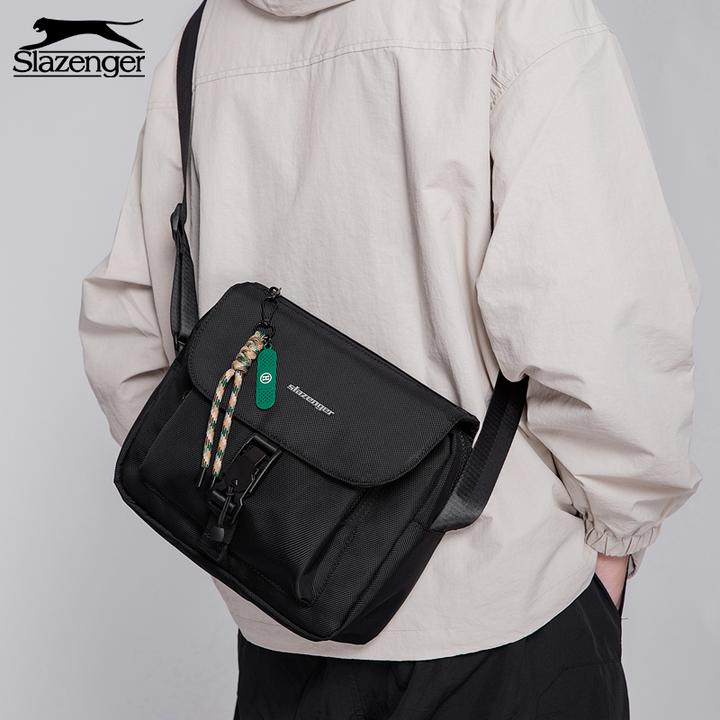 Slazenger/史莱辛格机能风斜挎包男士包包磁吸扣单肩包女轻便百搭
