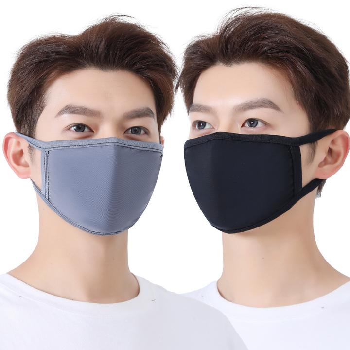 夏季单层冰丝防晒遮阳口罩户外骑行防风防尘薄款透气防紫外线男女