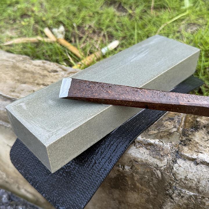 天然原石切割粗磨青砂岩磨刀石下铁修卷边开刃锋利老刀石磨刀神器