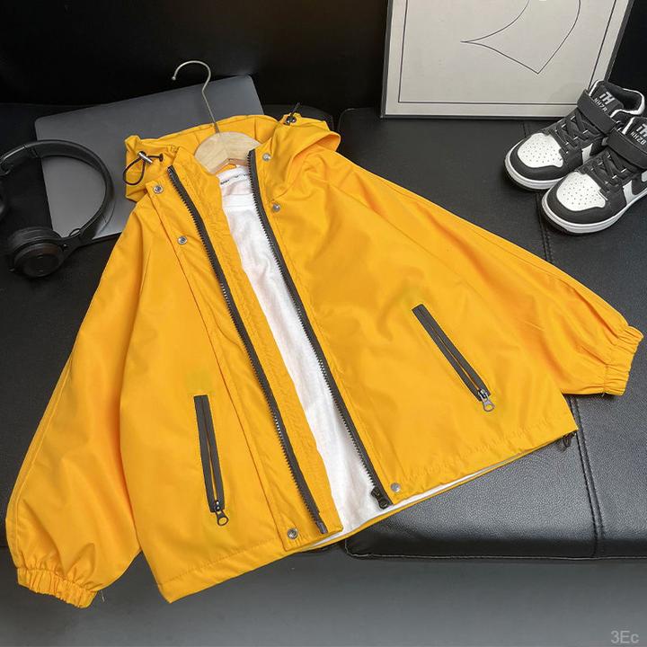 男童外套秋款2024新款中大儿童秋款防风上衣女孩时髦冲锋衣夹克