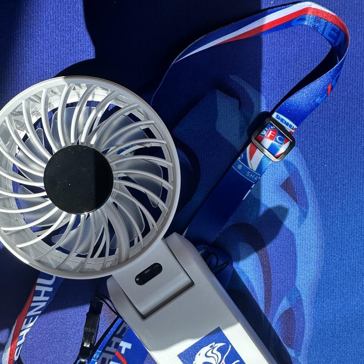 申花球迷周边 申花元素挂绳+手持风扇