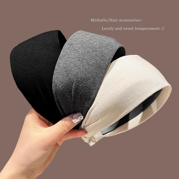 韩系简约宽边发箍女2025新款高颅顶压发洗脸头箍发捆发卡外戴头饰