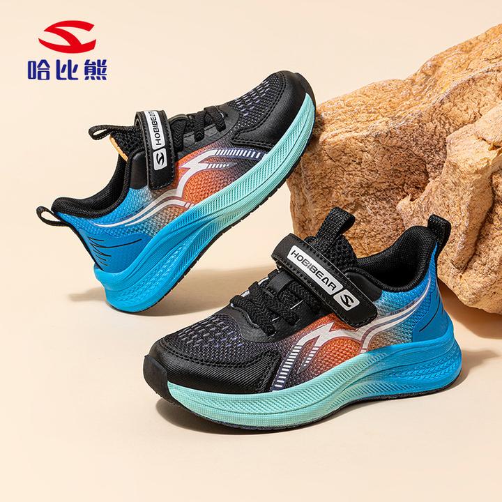 哈比熊童鞋2025新款男童耐磨网面运动鞋软底舒适户外儿童老爹鞋