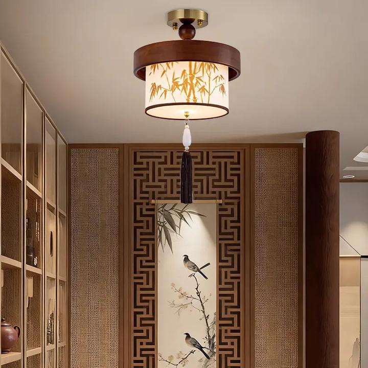 2025年新款中国风宋氏美学吸顶灯走廊过道玄关阳台新中式中古风
