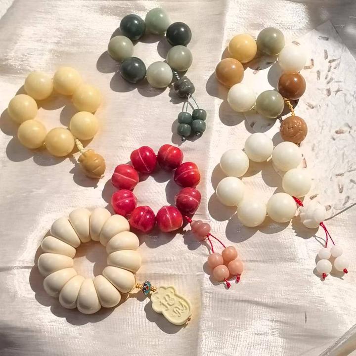 大尺寸菩提根单圈手捻设计款创意原创手作 指尖文玩小串盘玩