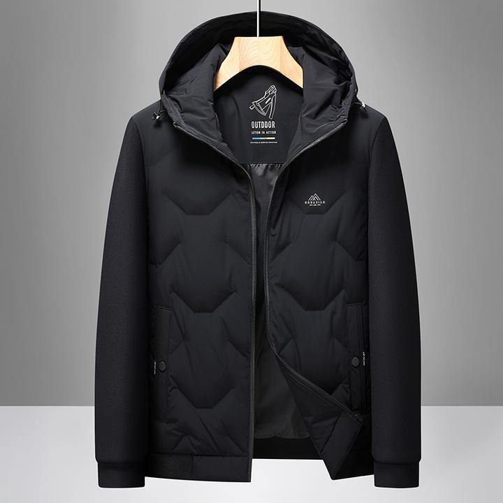 JOZDICE/纪治迪哲羽绒服外套冬季防寒连帽保暖时尚羽绒服男款