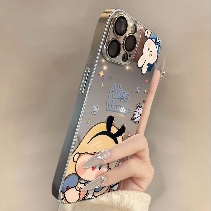 秋冬公主女孩适用苹果17promax手机壳网红新款磨砂14网红13全包12