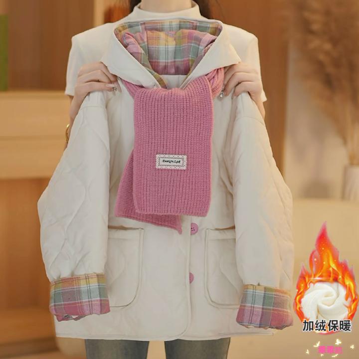 女童外套秋冬装热销爆款2025新款加绒加厚棉衣上衣韩版宽松棉服潮