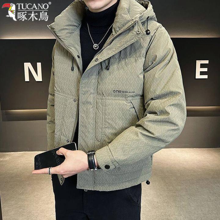 TUCANO/啄木鳥冬季帅气连帽保暖上衣男士新款潮牌百搭羽绒服外套