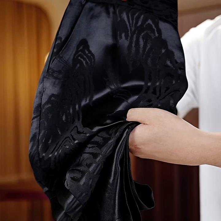 秋季新品重磅60姆米345克垂感显瘦时尚百搭直筒裤8089