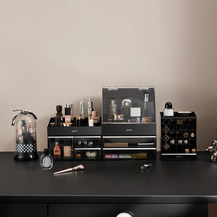 【bydoll】化妆品收纳盒口红桌面护肤品多层分格大容量收纳箱置物架