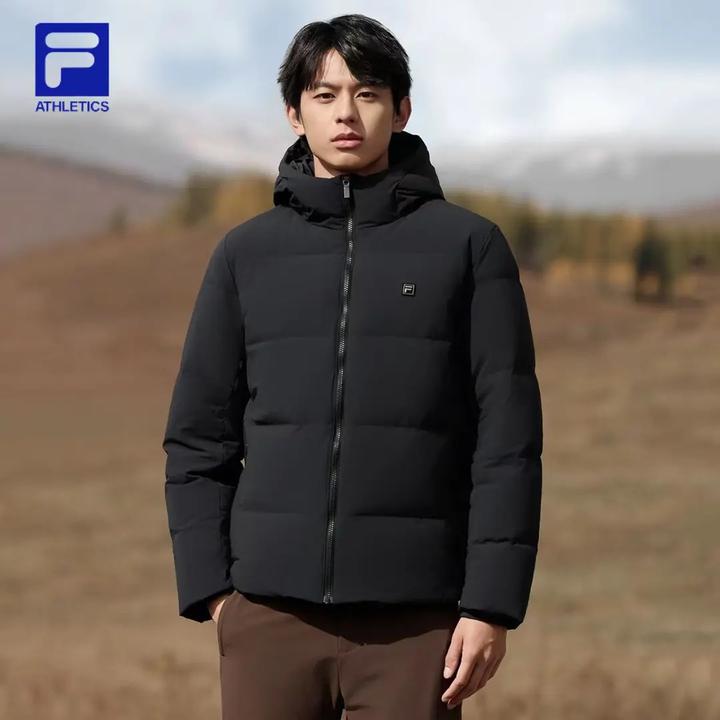 【防寒鹅绒VC羽绒服】斐乐男冬款休闲短款加厚外套户外 F51M543902F