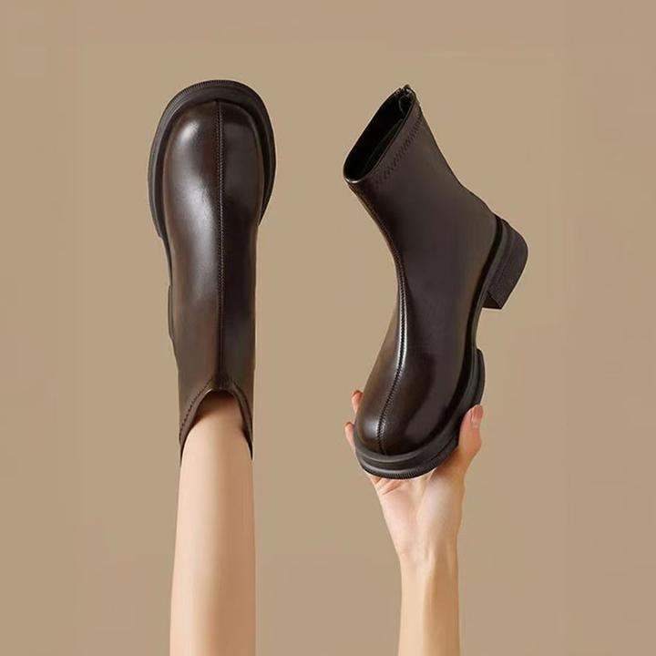 秋上新马丁靴女2025单靴爆款英伦风厚底炸街小短靴切尔西瘦瘦靴