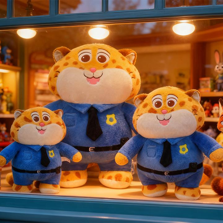 可爱疯狂动物城一米高豹警官朱迪尼克毛绒公仔玩偶大号摆件抱枕