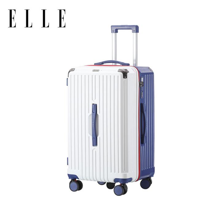 ELLE时尚三七开拉链轻便网红登机拉杆箱大容量行李箱行李拉杆箱