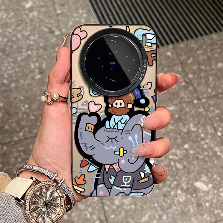 梦幻想象适用vivox300手机壳x200新款x100磨砂x90防摔x80彩银外壳