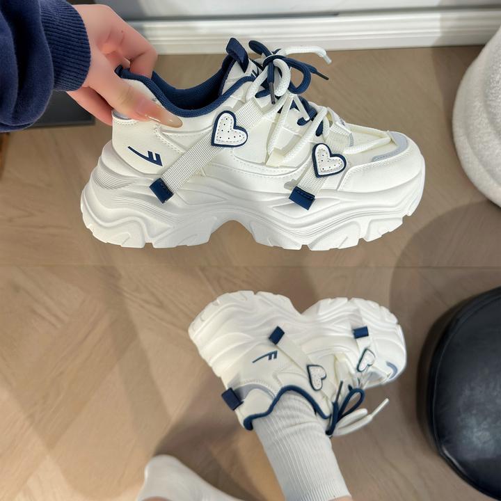 回力2025秋季新款皮面老爹鞋女厚底透气爆款休闲鞋百搭chic运动鞋