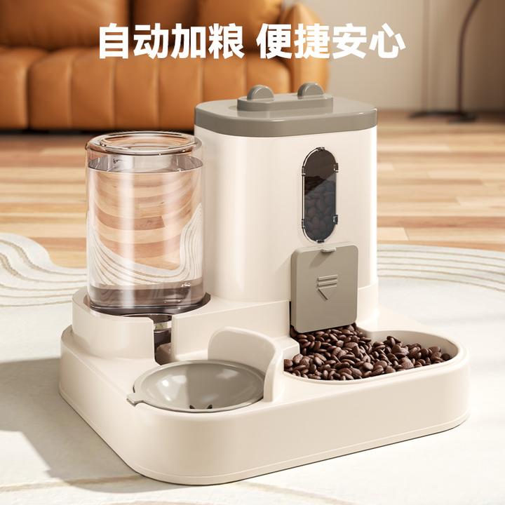 猫咪自动喂食自动饮水机狗碗猫盆二合一猫咪饭碗饮水用具宠物用品