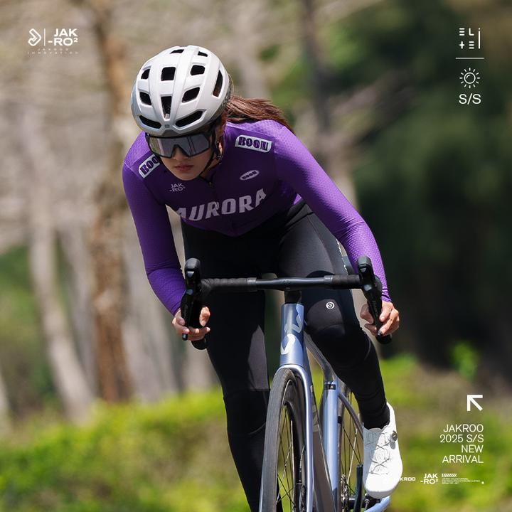 捷酷AURORA欧若风女士蜂窝气动排汗透气公路车骑行服舒适防晒长袖