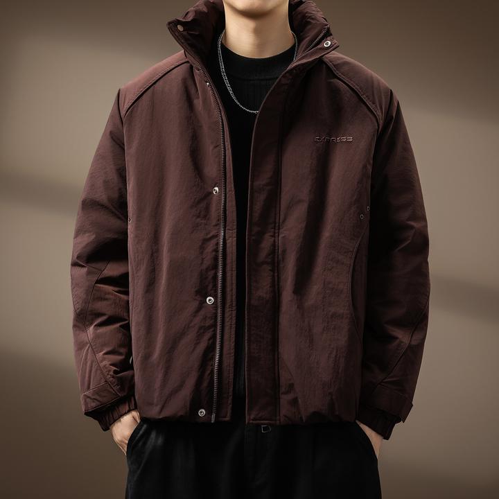 MR.MUDI/穆迪先生高端无帽立领羽绒服男冬季运动夹克短款防寒外套