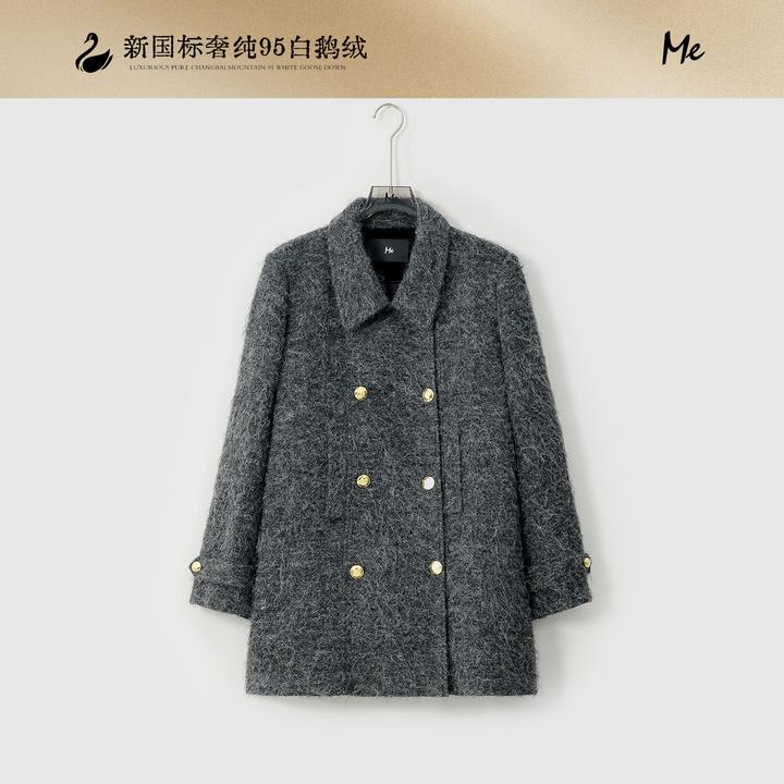 ME【羽绒小香系列法兰西95鹅绒服】白鹅绒时尚一手长羽绒服MESA4183