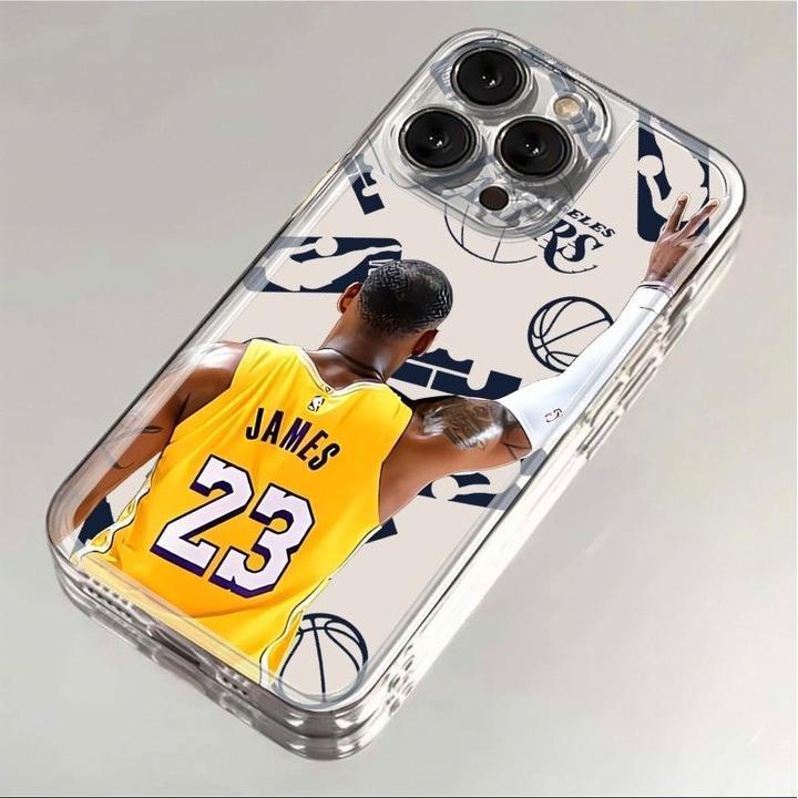NBA詹姆斯适用iPhone16手机壳苹果华为vivo小米OPPO红米透明软壳