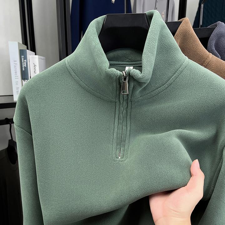 2025新款加绒卫衣长袖男休闲百搭摇粒绒上衣保暖透气抓绒t恤潮