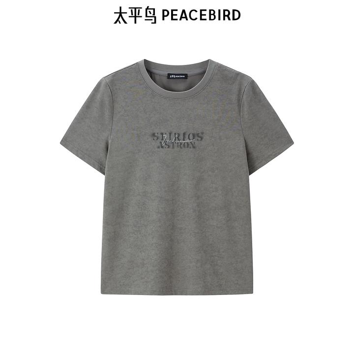【商场同款】太平鸟女装2025年夏季新款宽松短袖T恤女A1CNF2143