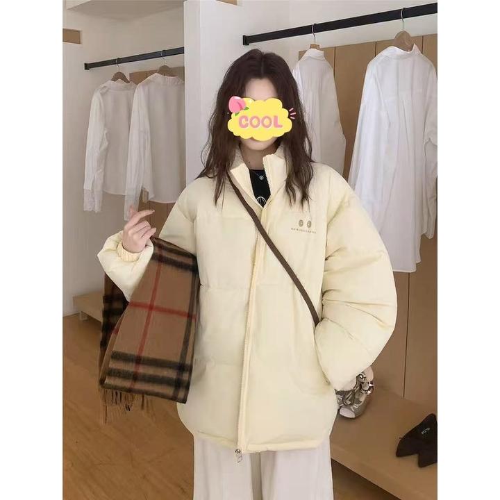 大码时尚短款冬季2025新款加厚面包服立领外套6861#