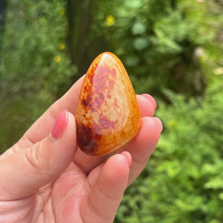 【底价已开价 不议价】 50.3克和田玉红皮手把件图文108