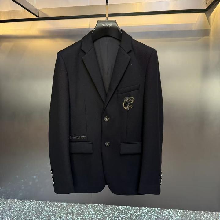 【VanJazny】新款高端男士潮流百搭时尚简约男士西装上衣22082