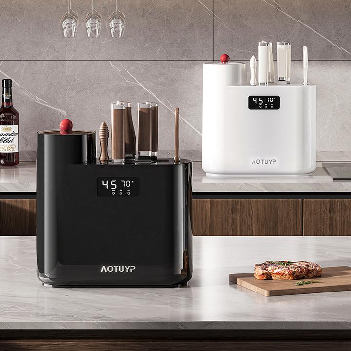 消毒刀架烘干一体机置物架2025新厨房家用筷子笼多功能刀具收纳架