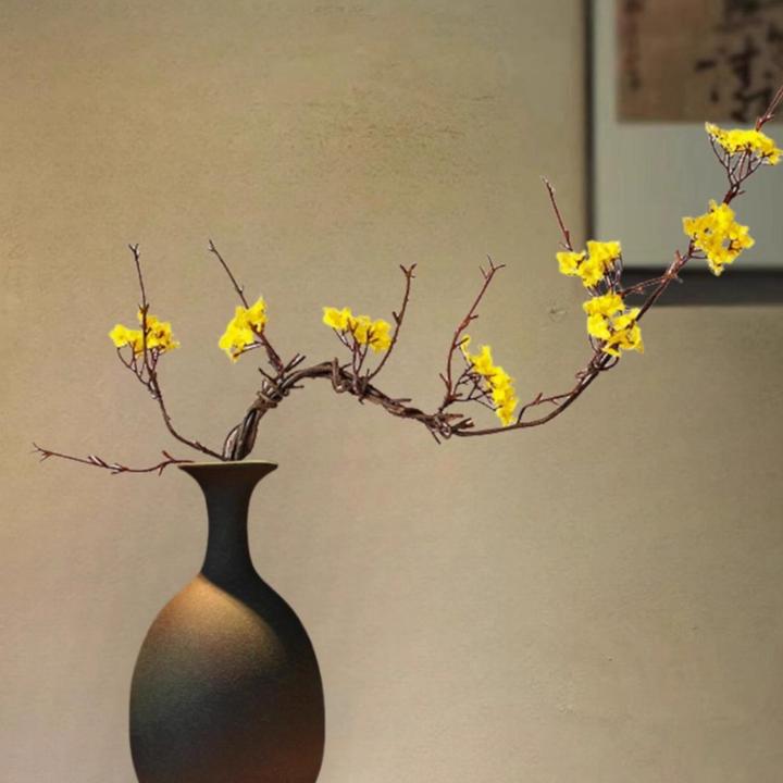 新中式花瓶陶瓷仿古侘寂茶室玄关禅意民宿桌面装饰插花景德镇摆件