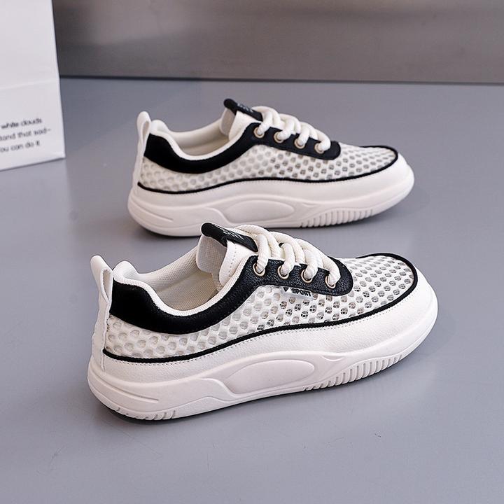 厚底2025夏季新款休闲时尚舒适蕾丝摇摇鞋运动百搭小白鞋女6665