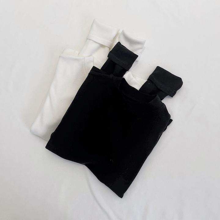 小婉薇 秋冬黑色圆领针织长袖T恤毛衣磨毛加厚加绒打底衫上衣女