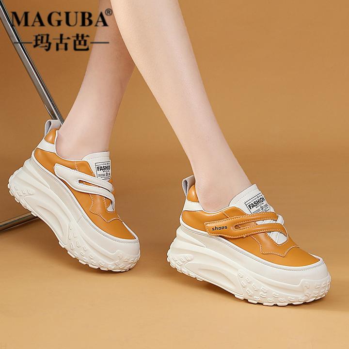 MAGUBA/玛古芭时尚老爹鞋女士厚底增高防滑轻便显瘦韩版小众潮鞋