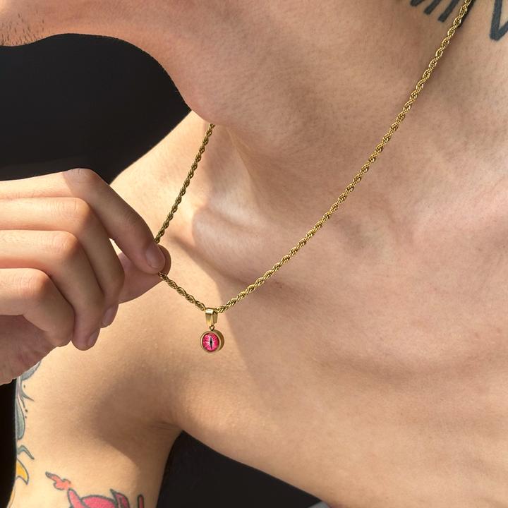 钛钢项链 【救赎之眼】小众百搭高级感坠链镶嵌轻奢男女百搭颈链潮