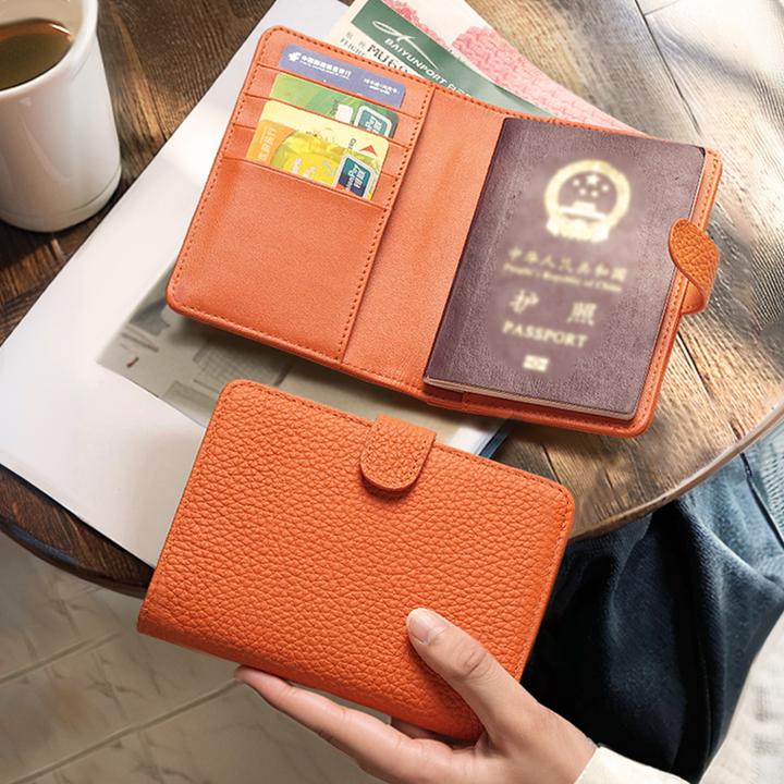 护照一体卡包保护套防盗刷薄旅行随身证件收纳包多功能钱包机票夹