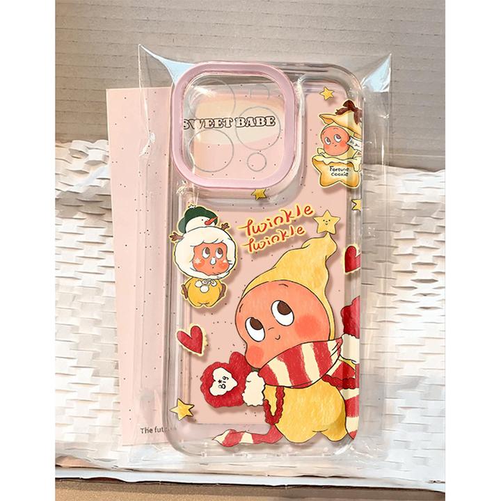 可爱星星人适用苹果16 15手机壳iPhone13promax防摔14 12男女xr软