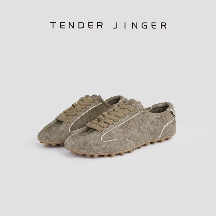 Tender Jinger｜线下专供 复古反绒绑带平底运动休闲鞋 M250730