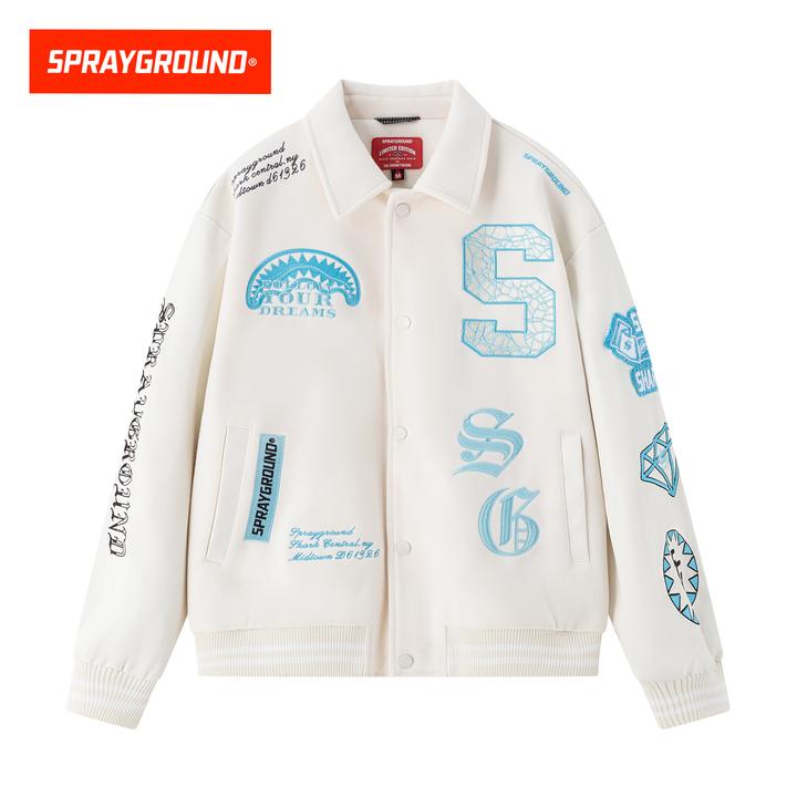 SPRAYGROUND鲨鱼嘴夹克外套美式休闲潮流秋季百搭宽松HDWE131107