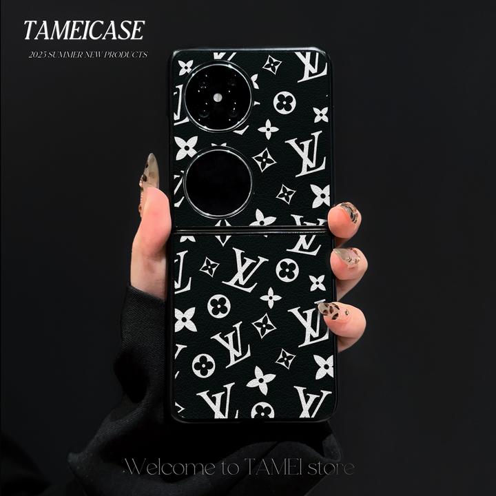 经典潮牌羊皮适用华为pocket2手机壳FINDN3FLIP折叠屏华为pockets