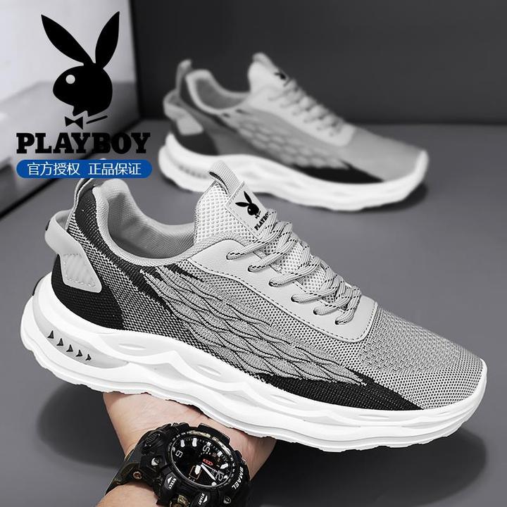 花花公子鞋子男款冬季新款网面透气时尚休闲鞋轻便百搭潮流运动鞋